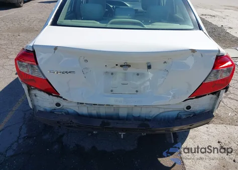 2012 Honda Civic Lx из США, поврежденный, VIN 2HGFB2F58CH598343